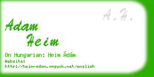 adam heim business card